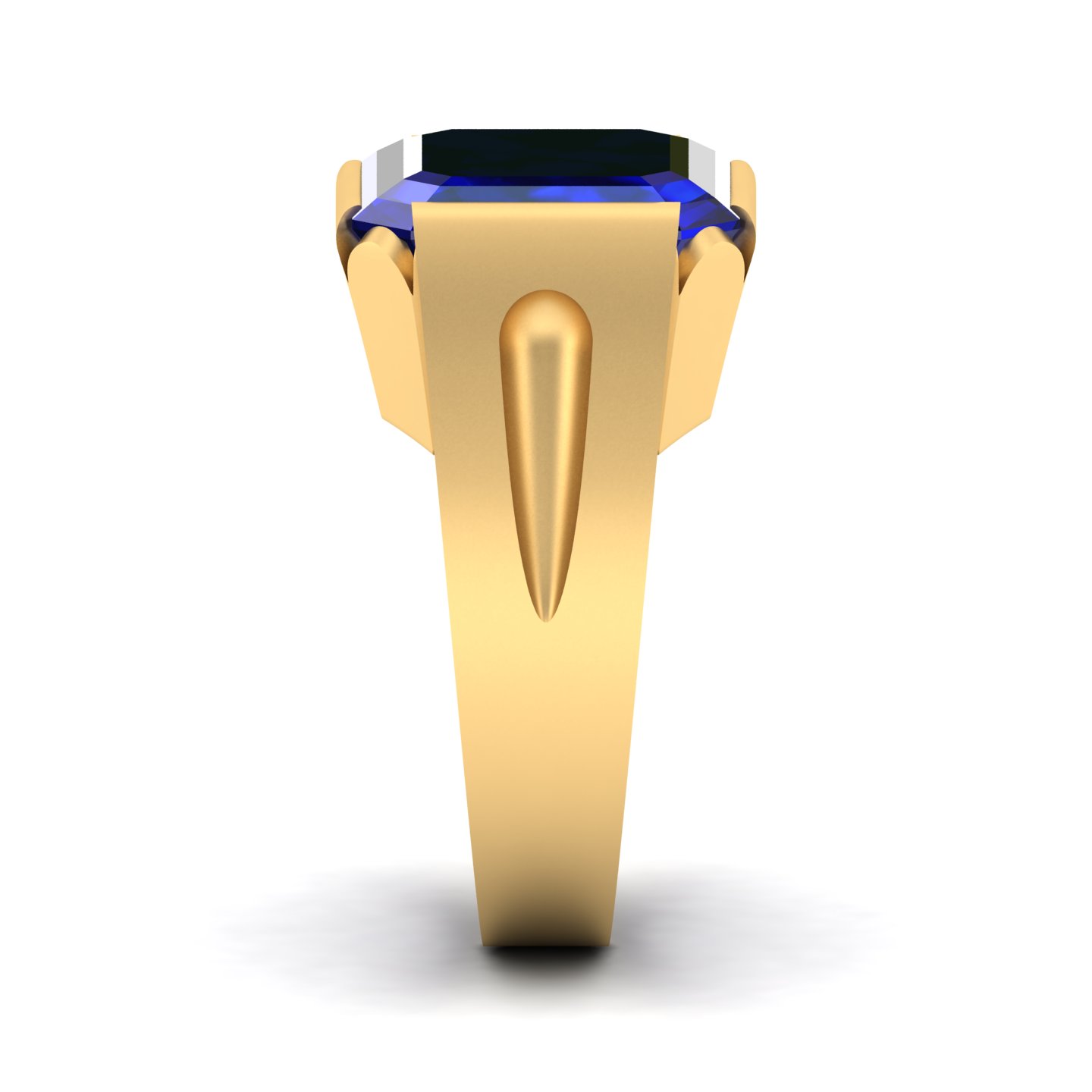 Embrace Solitude Blue sapphire Ring