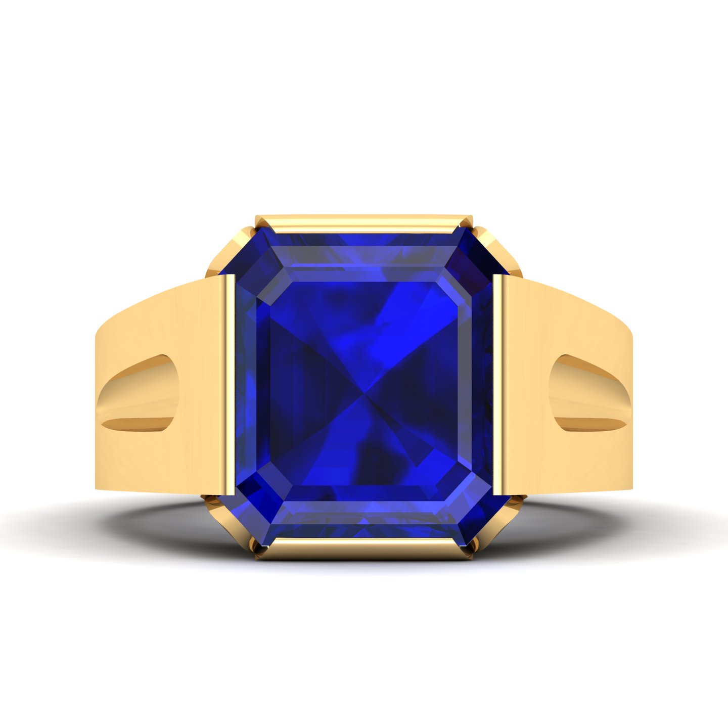 Embrace Solitude Blue sapphire Ring