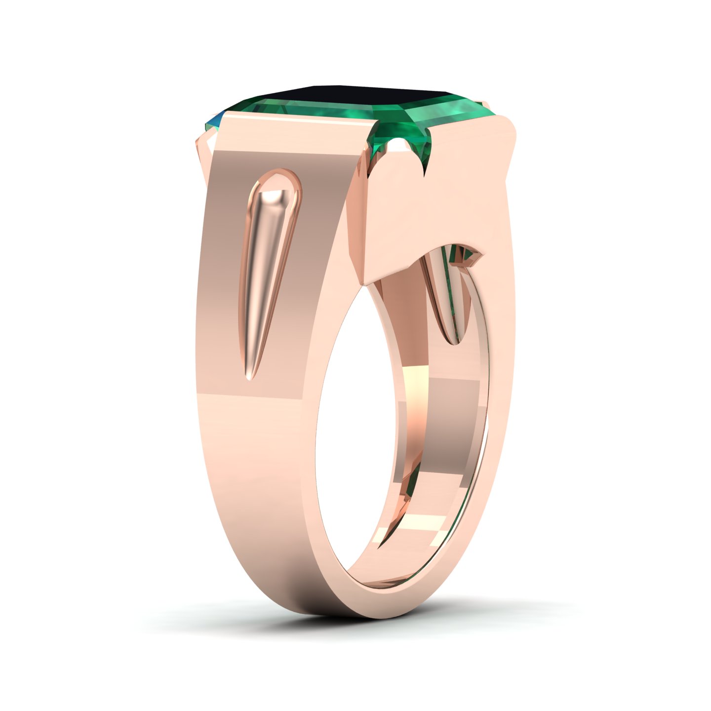 Embrace Solitude emerald Ring
