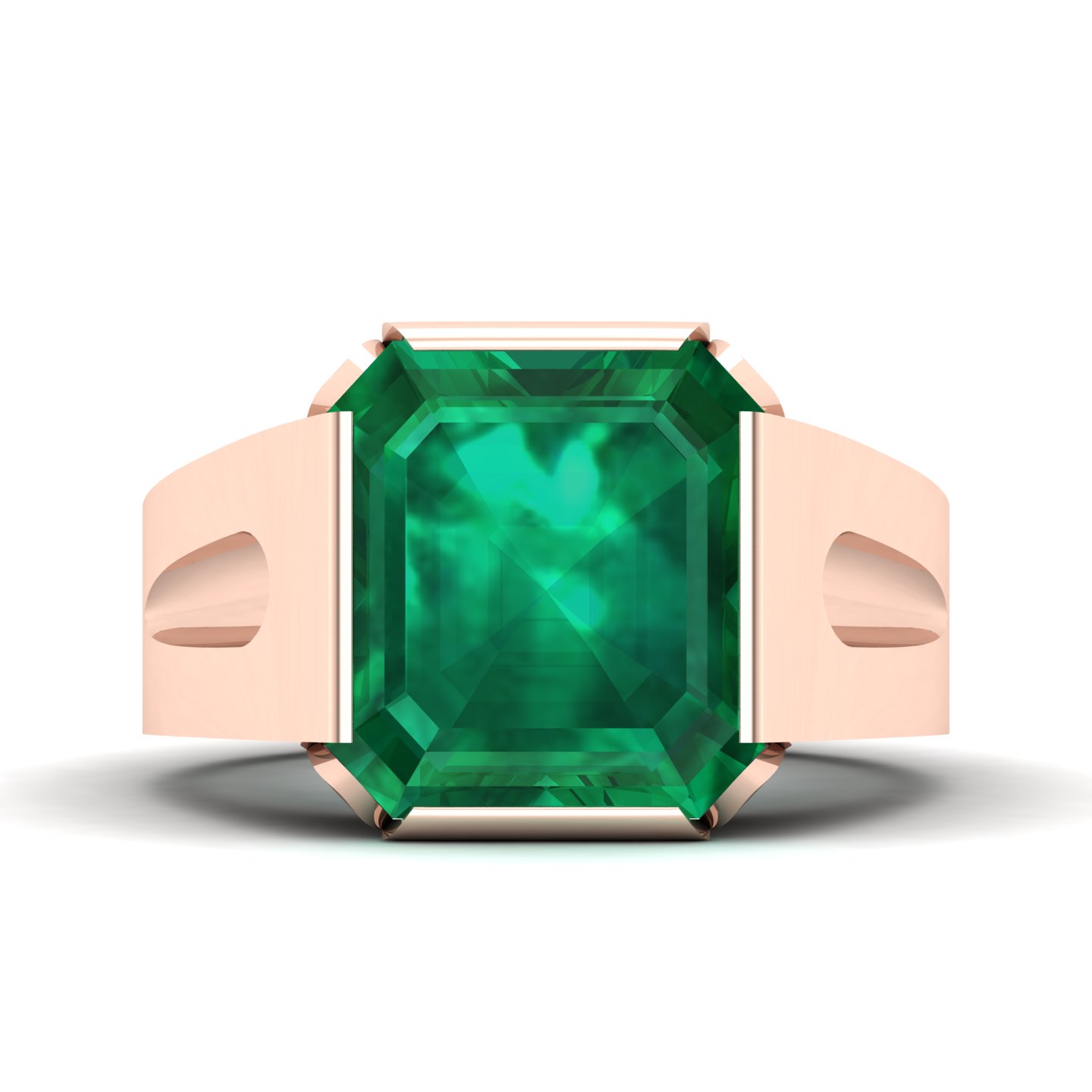 Embrace Solitude emerald Ring