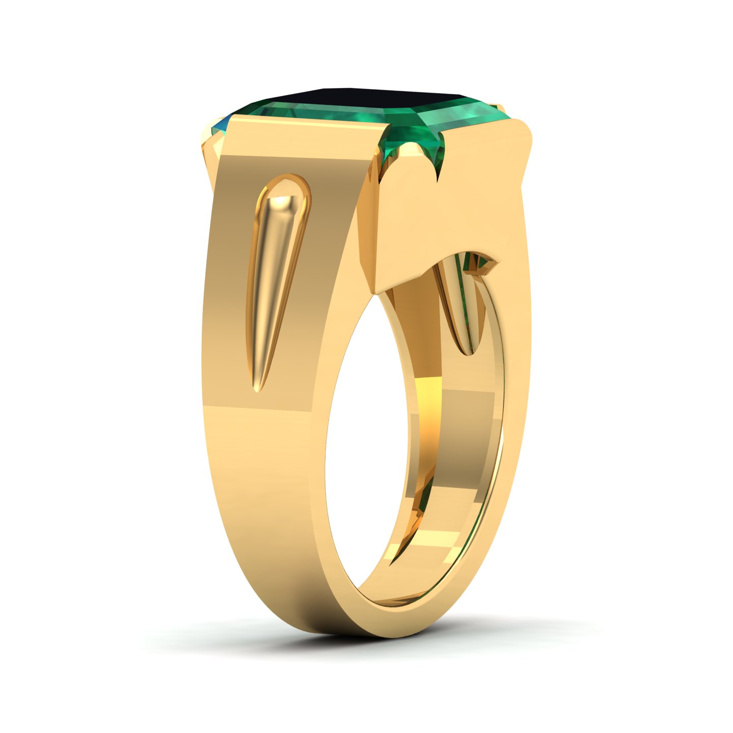 Embrace Solitude emerald Ring