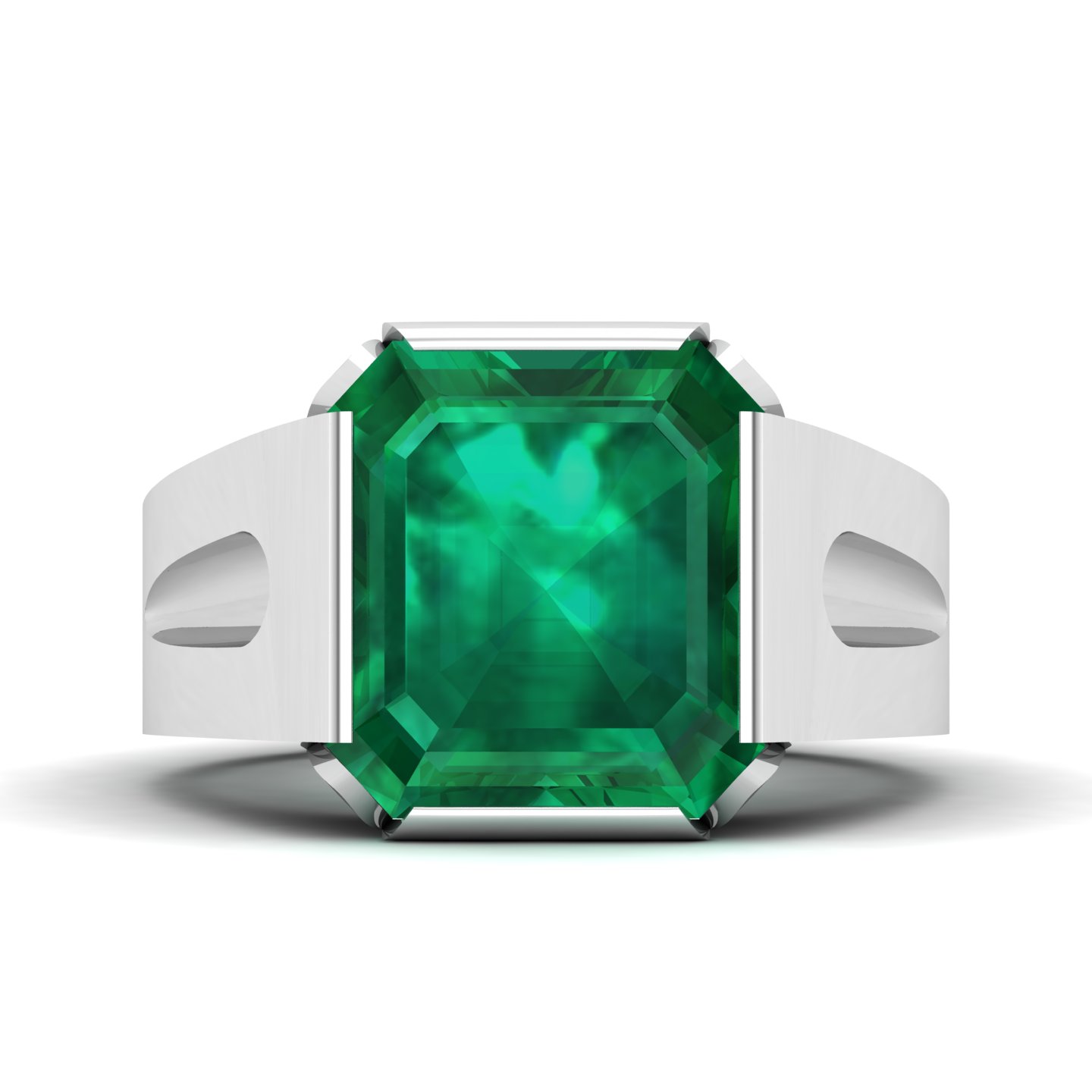 Embrace Solitude emerald Ring