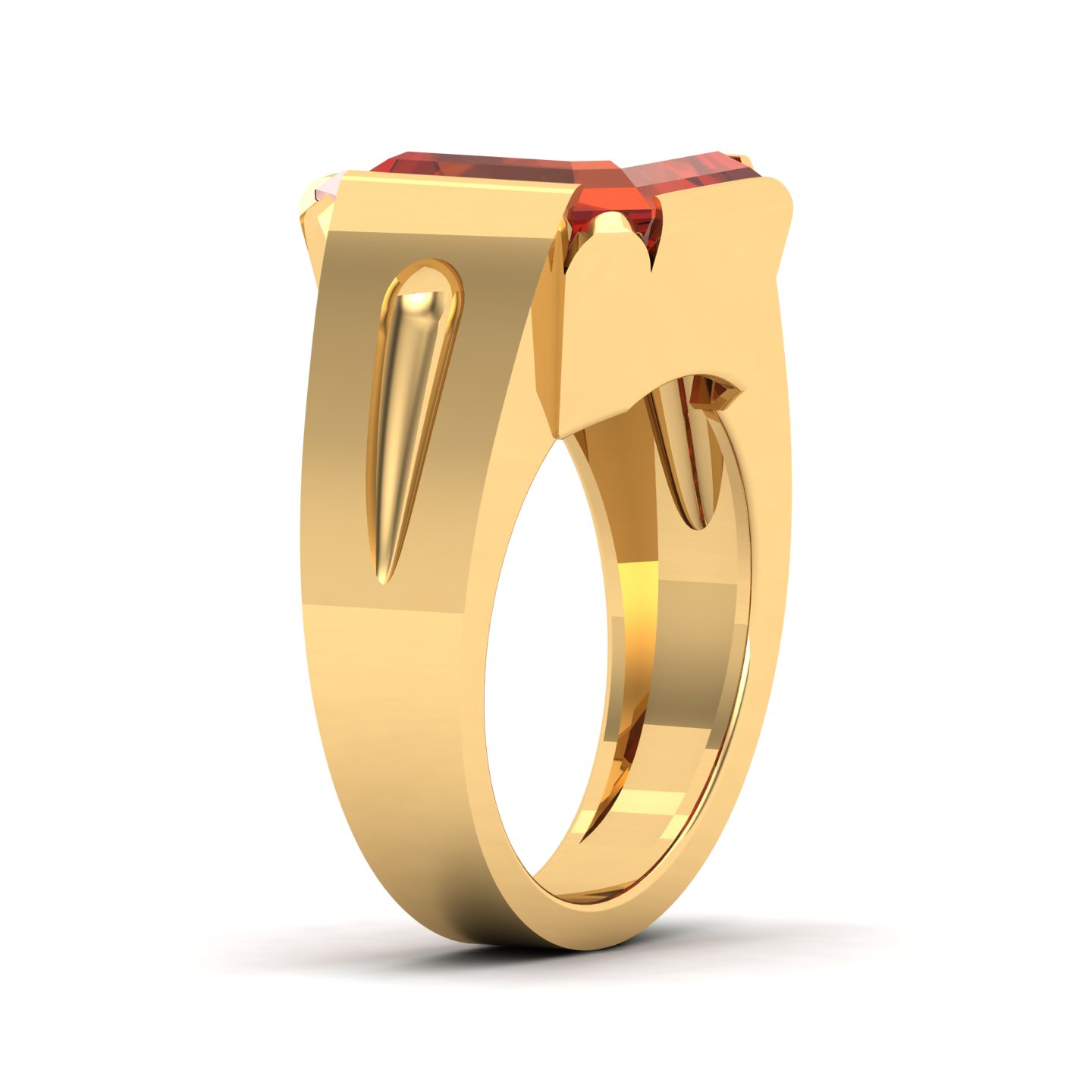 Embrace Solitude Hessonite Ring