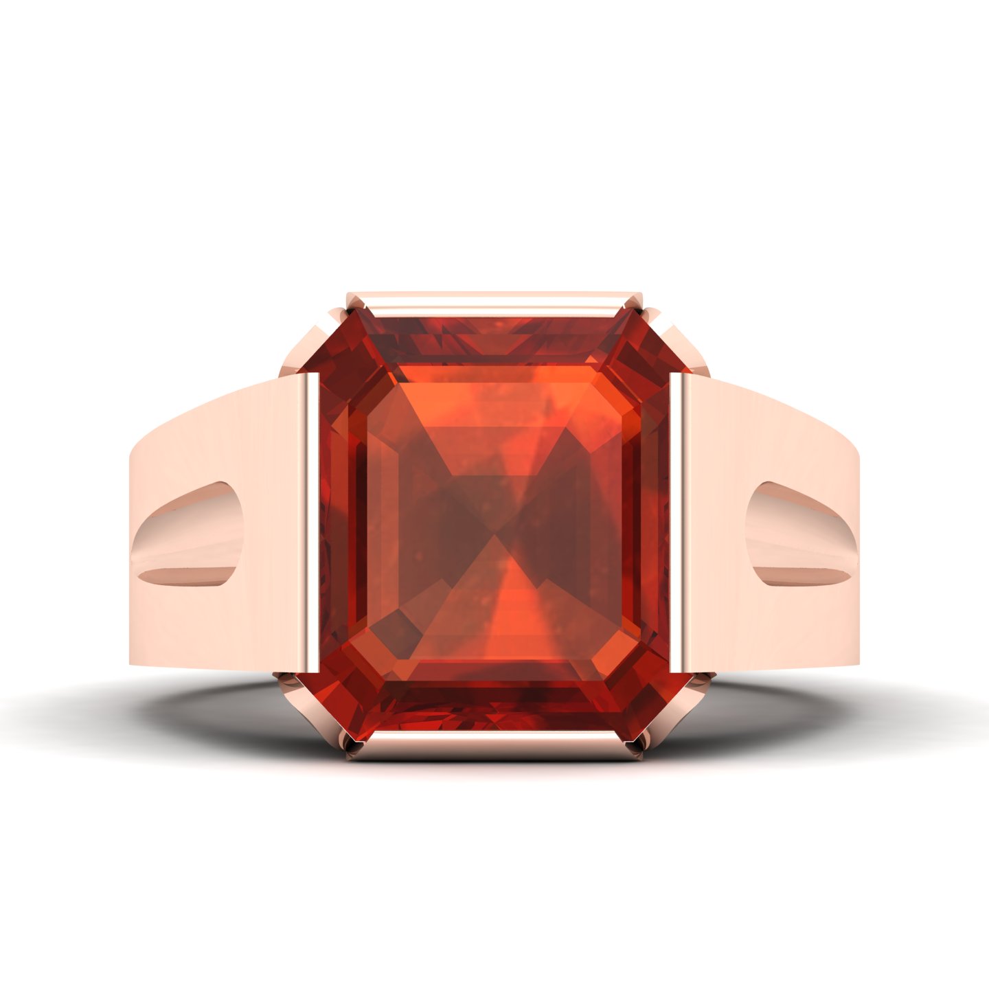 Embrace Solitude Hessonite Ring