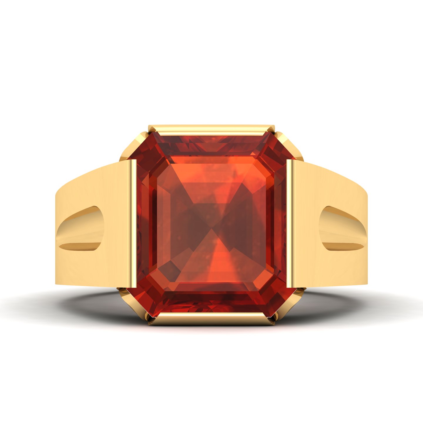 Embrace Solitude Hessonite Ring