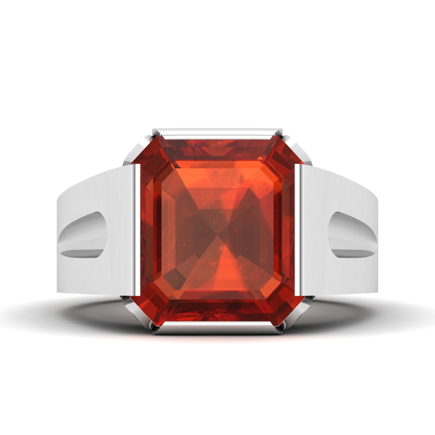 Embrace Solitude Hessonite Ring