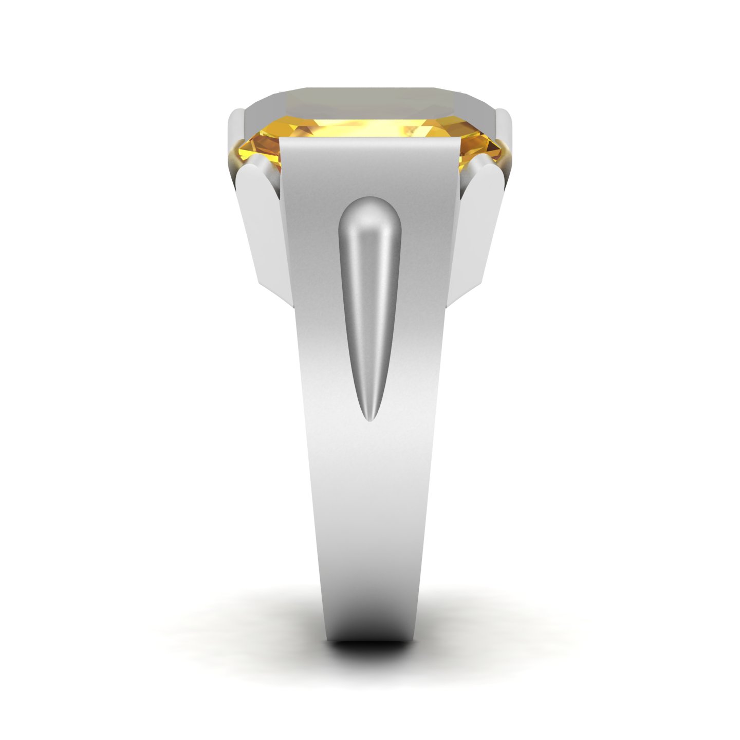 Embrace Solitude Yellow Sapphire Ring