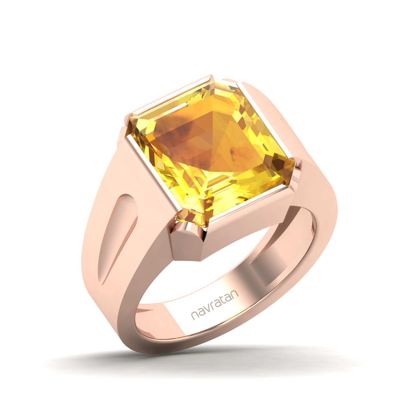 Embrace Solitude Yellow Sapphire Ring