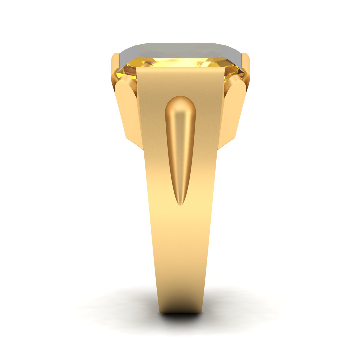 Embrace Solitude Yellow Sapphire Ring