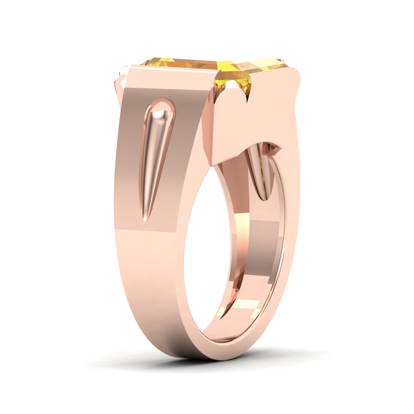Embrace Solitude Yellow Sapphire Ring