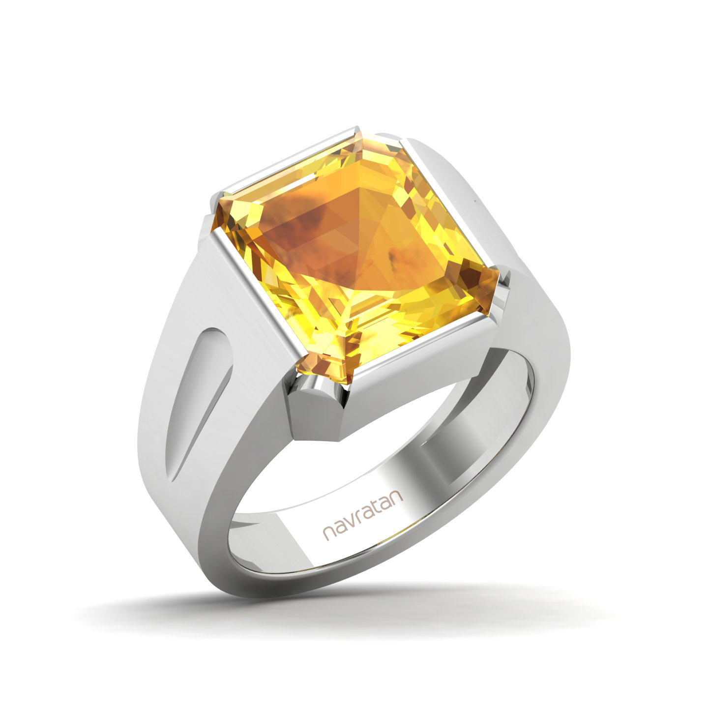 Embrace Solitude Yellow Sapphire Ring