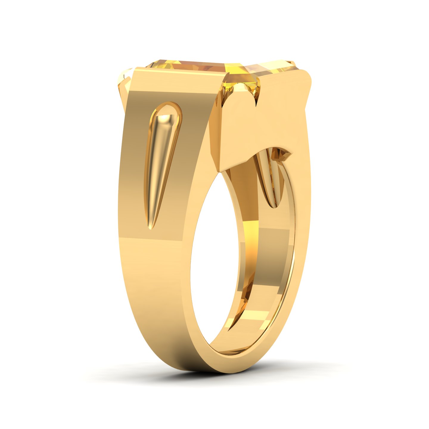 Embrace Solitude Yellow Sapphire Ring