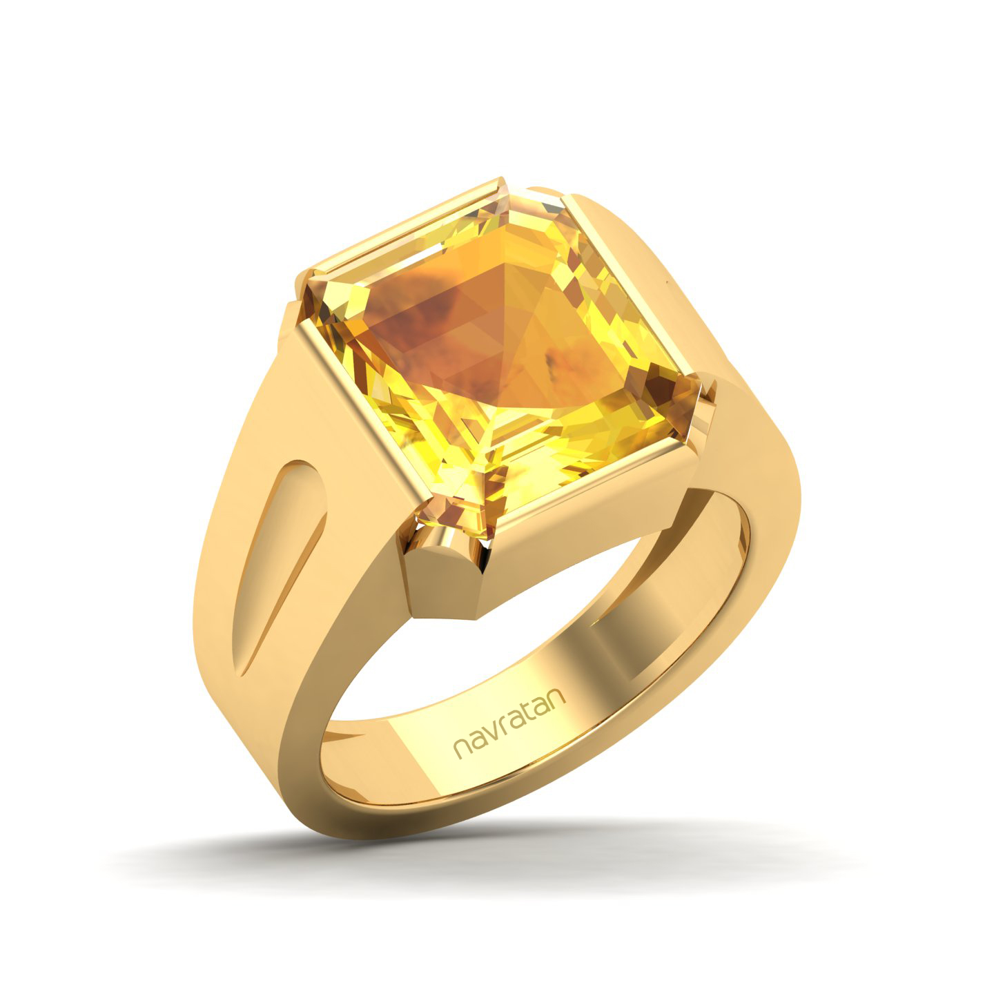 Embrace Solitude Yellow Sapphire Ring