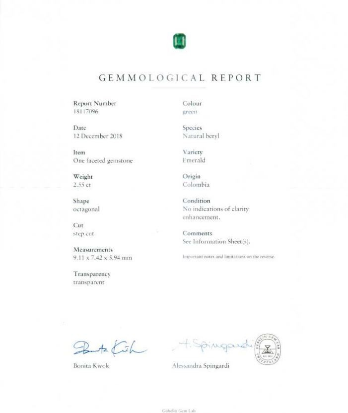 Emerald Colombia - 2.55 Carat