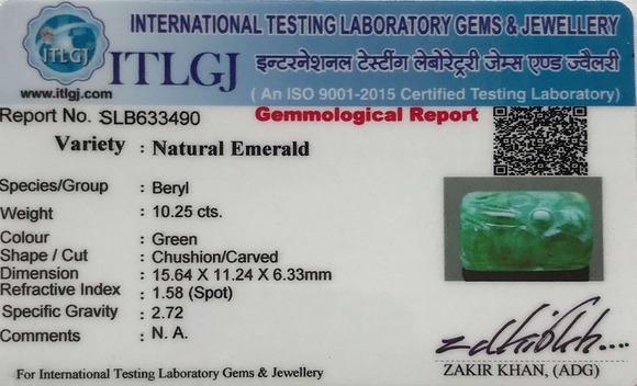 Emerald Carving - 10.25
