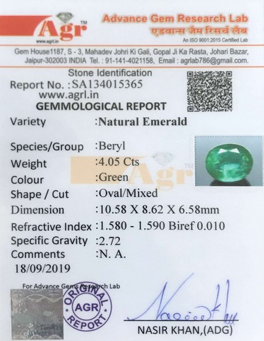 Emerald - 4.05 carat