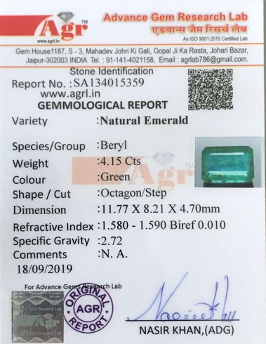 Emerald - 4.15 Carat