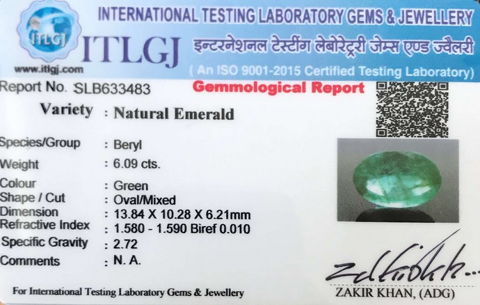 Emerald - 6.09 Carat