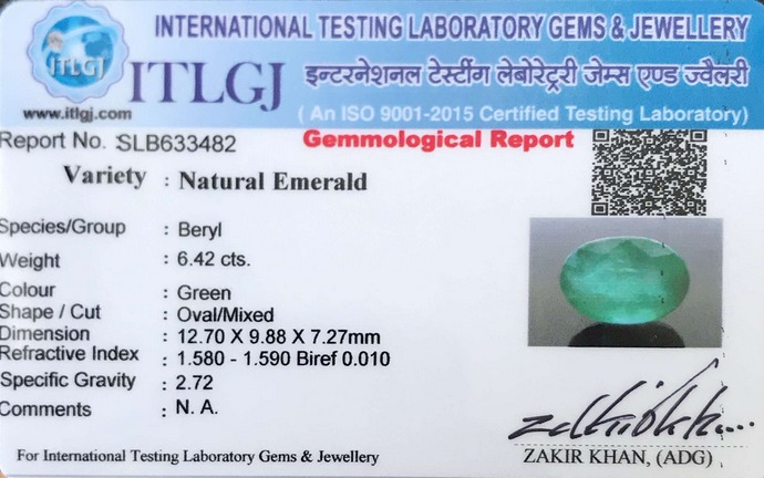 Emerald - 6.42 Carat