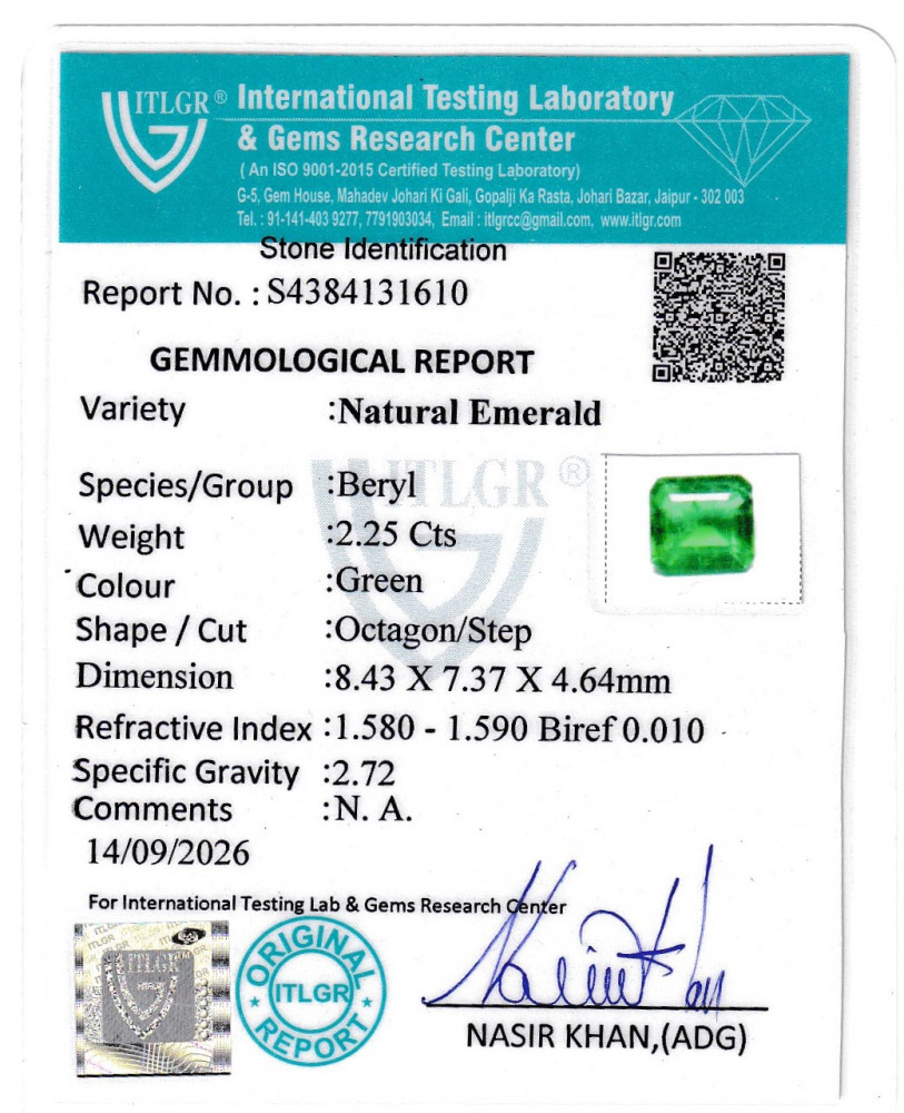 Emerald - 2.25 Carat
