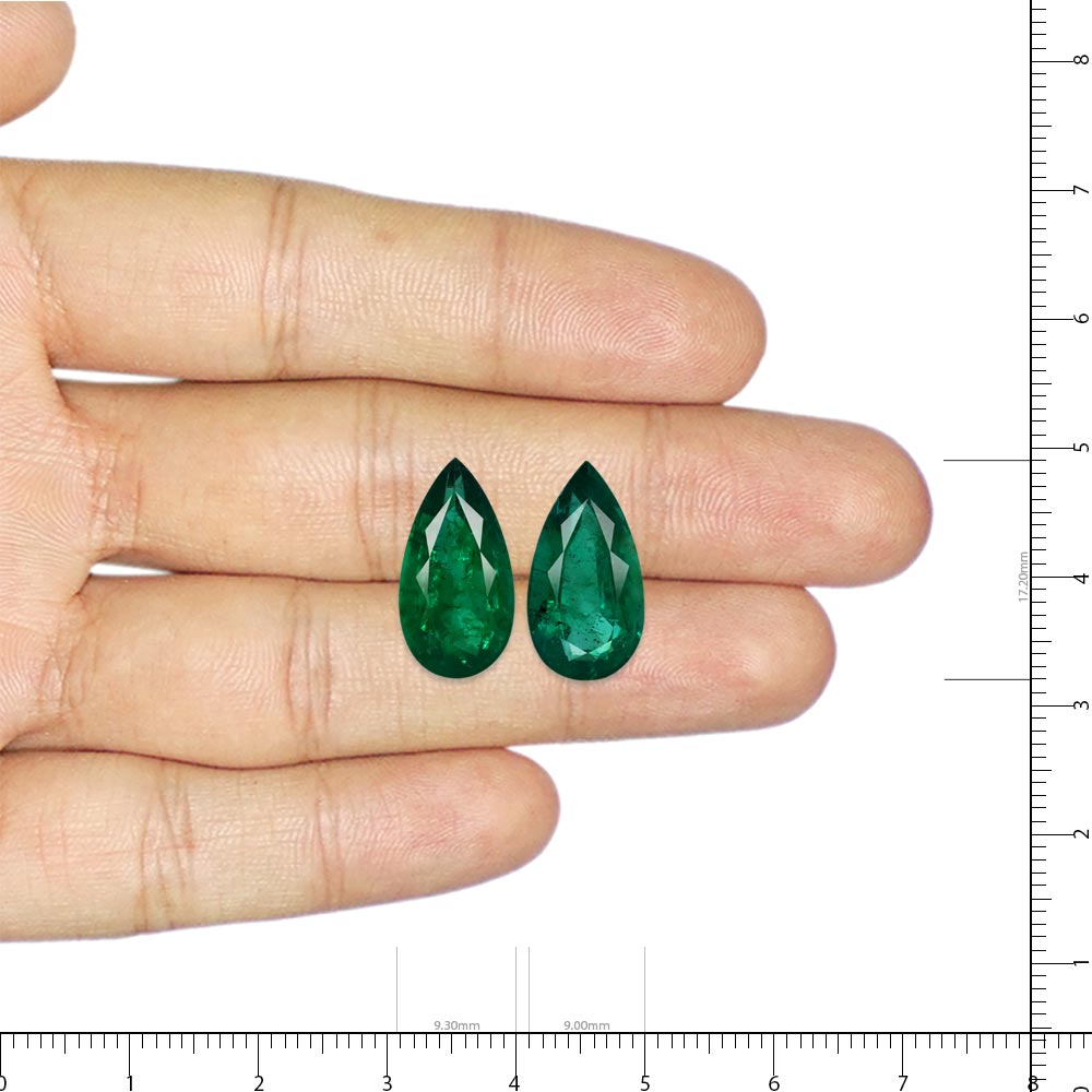 Emerald Pair - 12.10 Carat