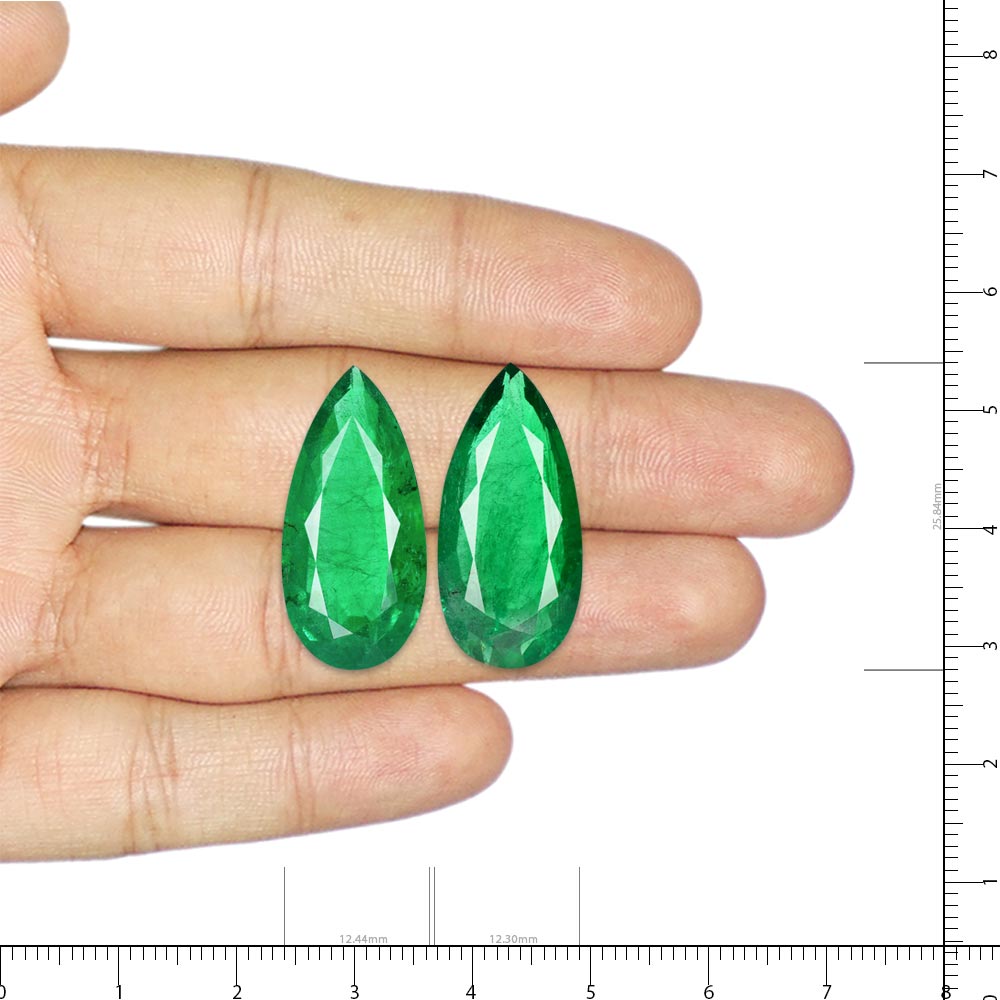 Emerald Pair - 26.65 Carat