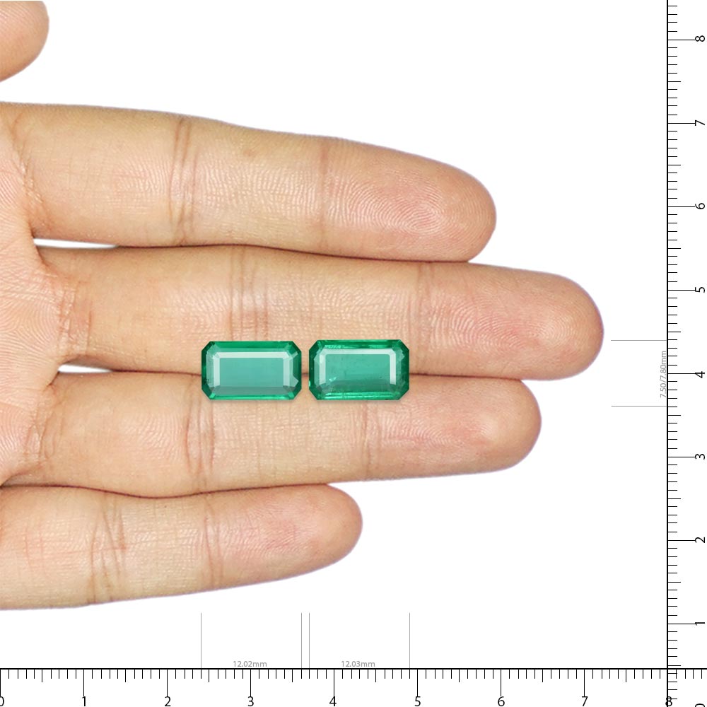 Emerald Pair - 7.93 Carat