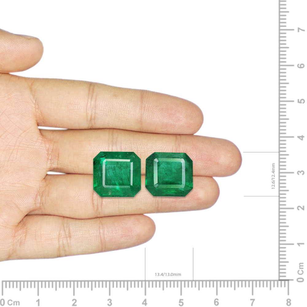 Emerald Pair - 19.12 Carat