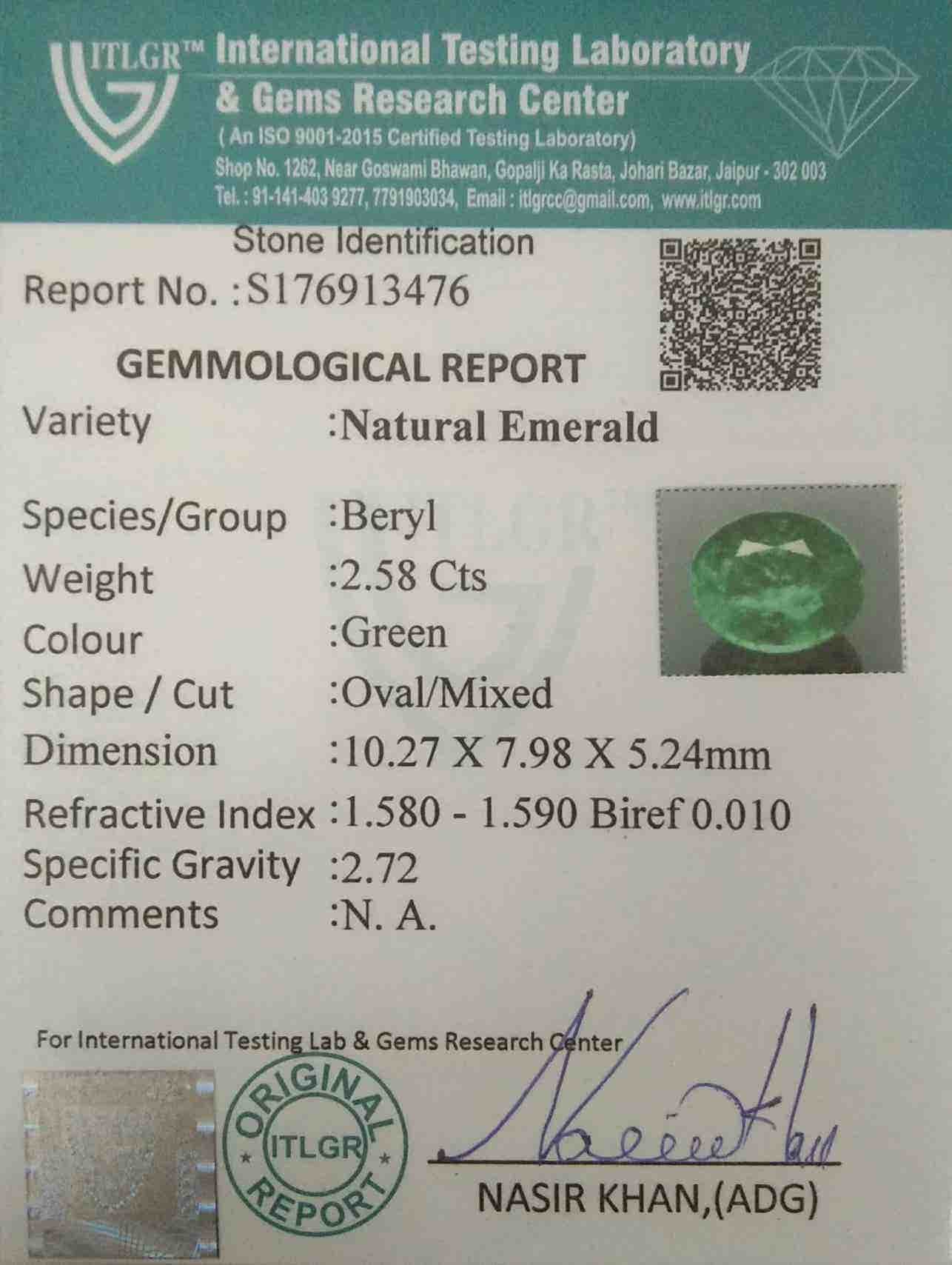 Emerald - 2.58 Carat