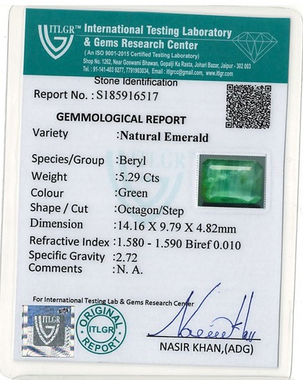 Emerald - 5.29 Carat