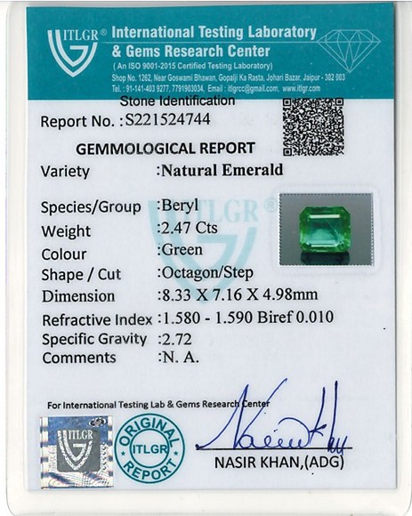 Emerald - 2.47 Carat