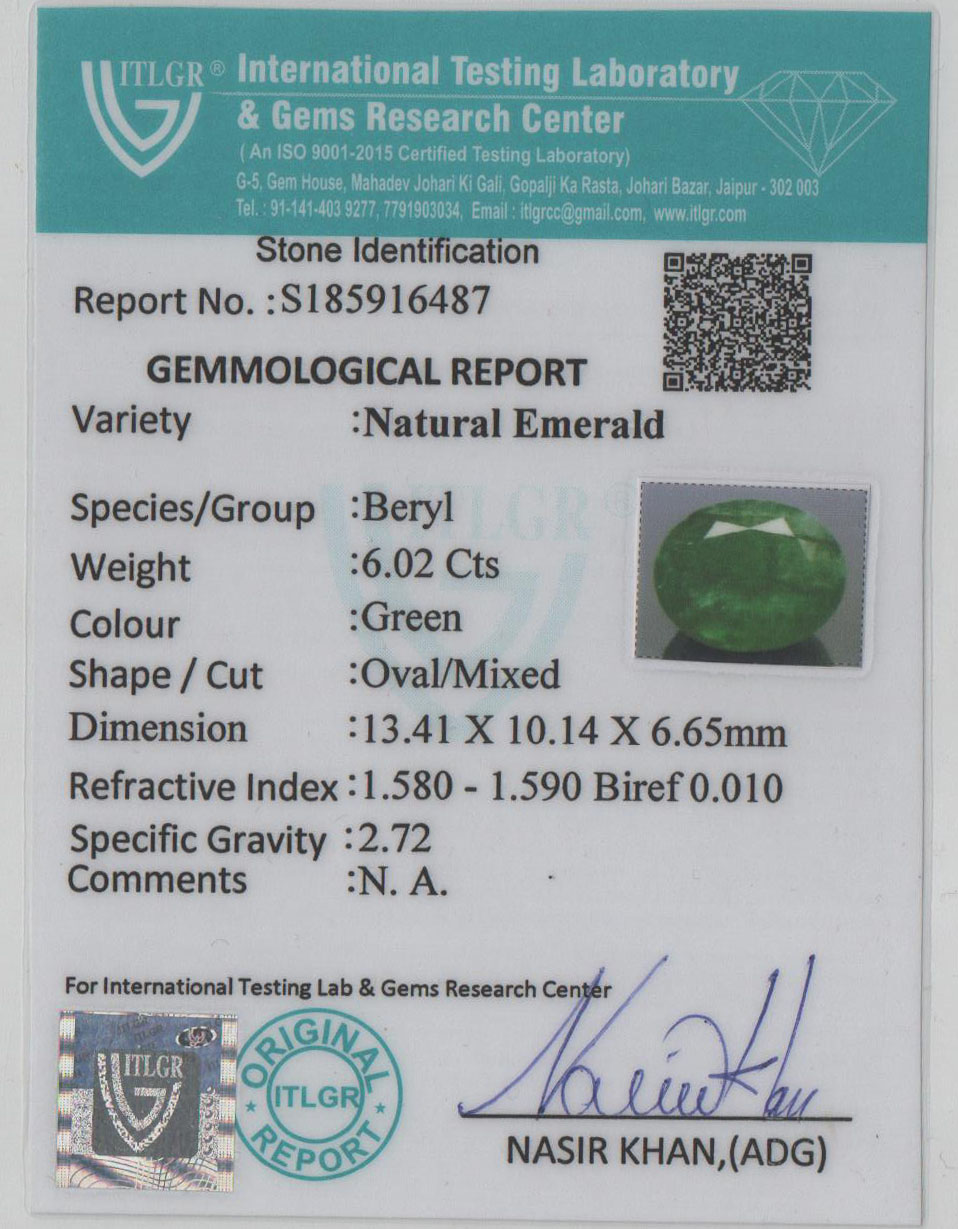 Emerald - 6.02 Carat