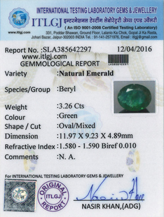 Emerald - 3.26 Carat