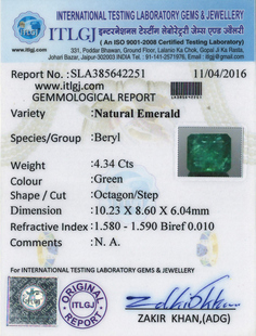Emerald - 4.34 Carat