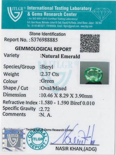 Emerald - 2.37 Carat