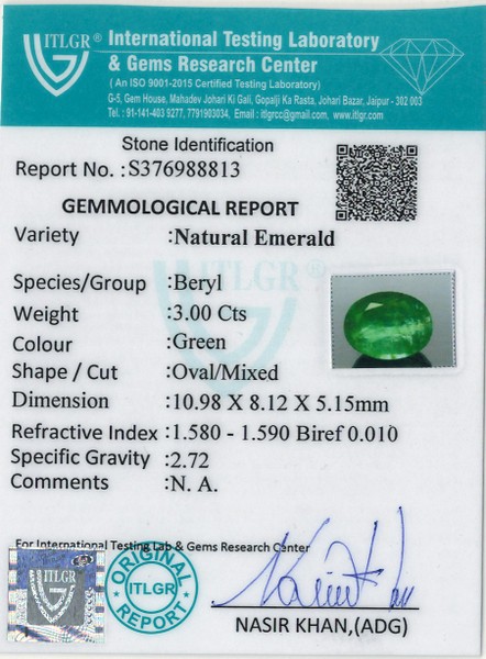 Emerald - 3 Carat