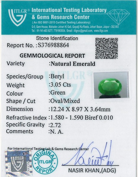 Emerald - 3.05 Carat