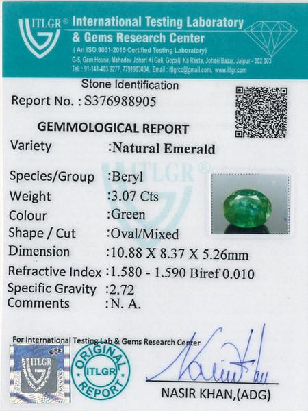 Emerald - 3.07 Carat