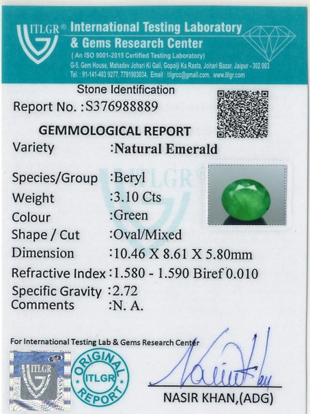 Emerald - 3.1 Carat
