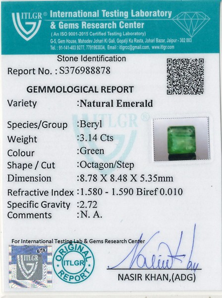 Emerald - 3.14 Carat