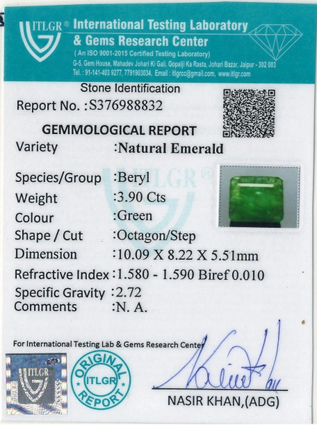 Emerald - 3.9 Carat