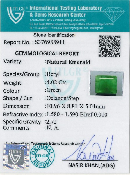 Emerald - 4.02 Carat