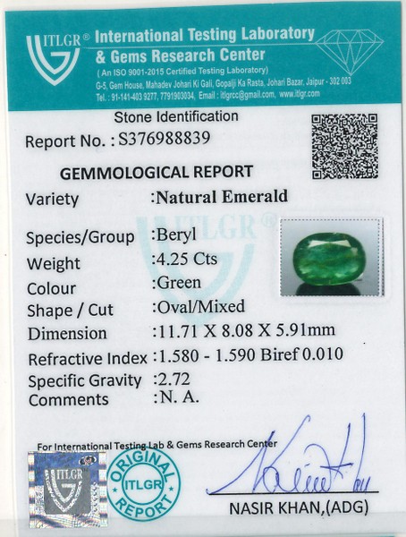 Emerald - 4.25 Carat