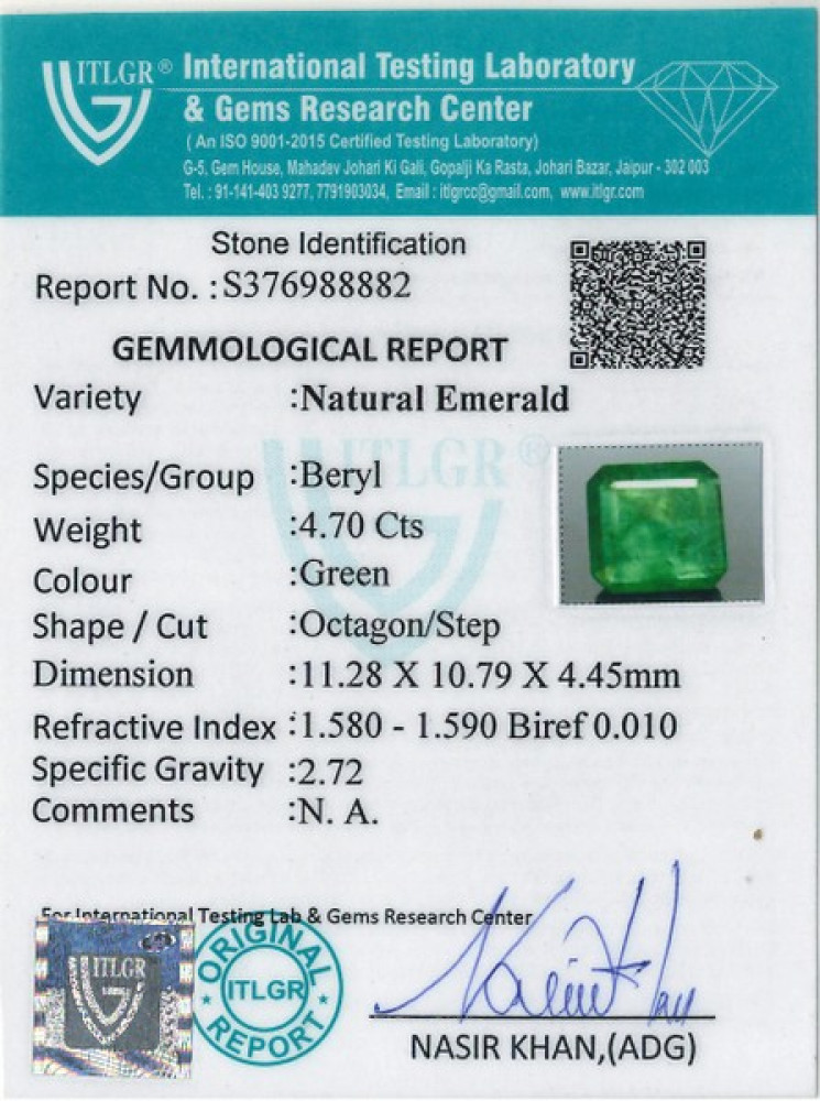Emerald - 4.7 Carat