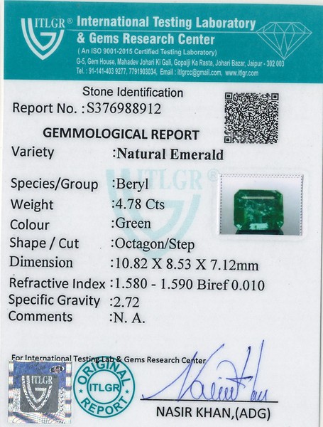 Emerald - 4.77 Carat