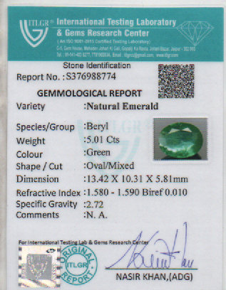Emerald - 5.01 Carat