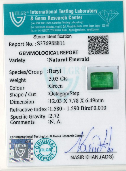 Emerald - 5.03 Carat