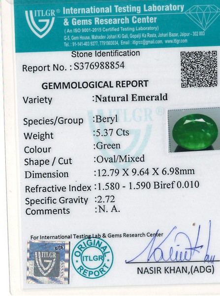 Emerald - 5.37 Carat