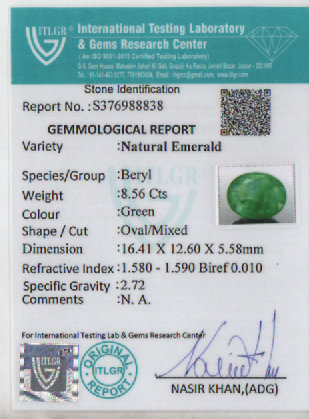 Emerald - 8.56 Carat