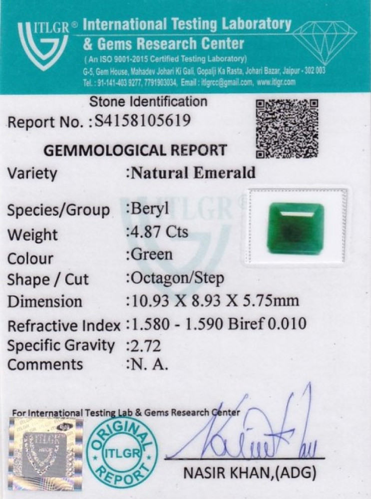 Emerald - 4.87 Carat